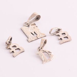 4 Sterling Silver pendants - (A214)